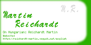 martin reichardt business card